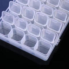 28 Grid Diamond Painting Collection Box Plastic Embroidery Accessories
