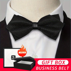 Men's Striped Bow Tie for Business Party Wedding