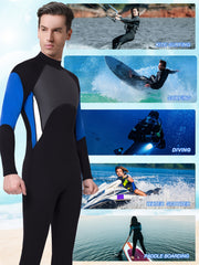 REALON Men's 3mm Quick Dry Skinny Fit Wetsuit