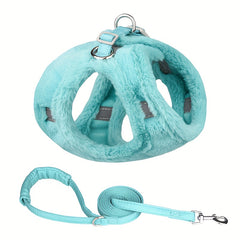 Winter Warm Dog Harness With Leash Set