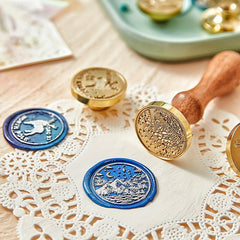 Decorative Wax Seal Stamp Set for Envelopes Wedding Invitations