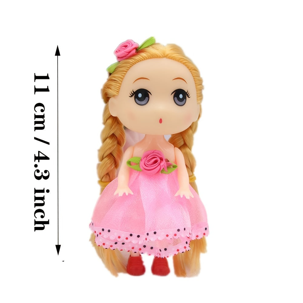 Mini Doll Keychain Pendant for Bags and Parties