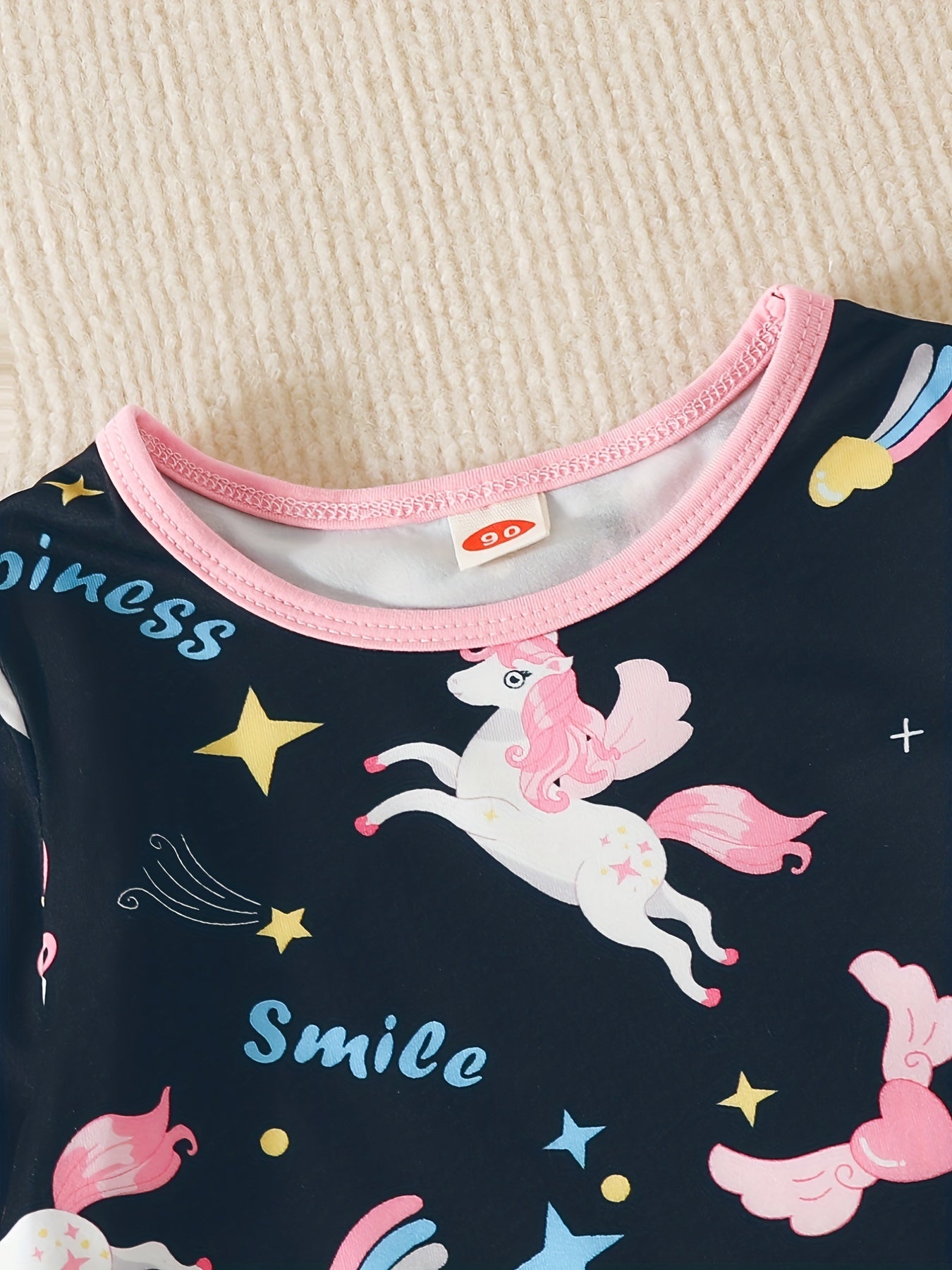 Girls Unicorn Pajamas Set, Perfect for Autumn & Spring