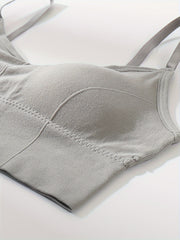 3pcs Solid Cami Tops Soft & Comfy Crop Top Women's Lingerie