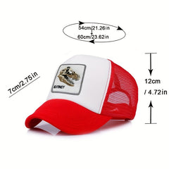Dinosaur Skull Embroidery Baseball Cap