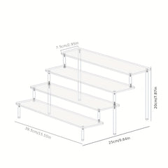 Acrylic Perfume Organizer Ladder Display Rack Storage Stand