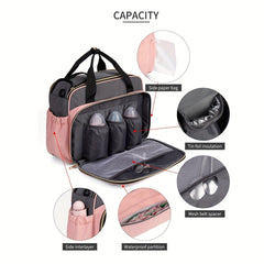 Large Capacity Diaper Bag for On-the-Go Parents