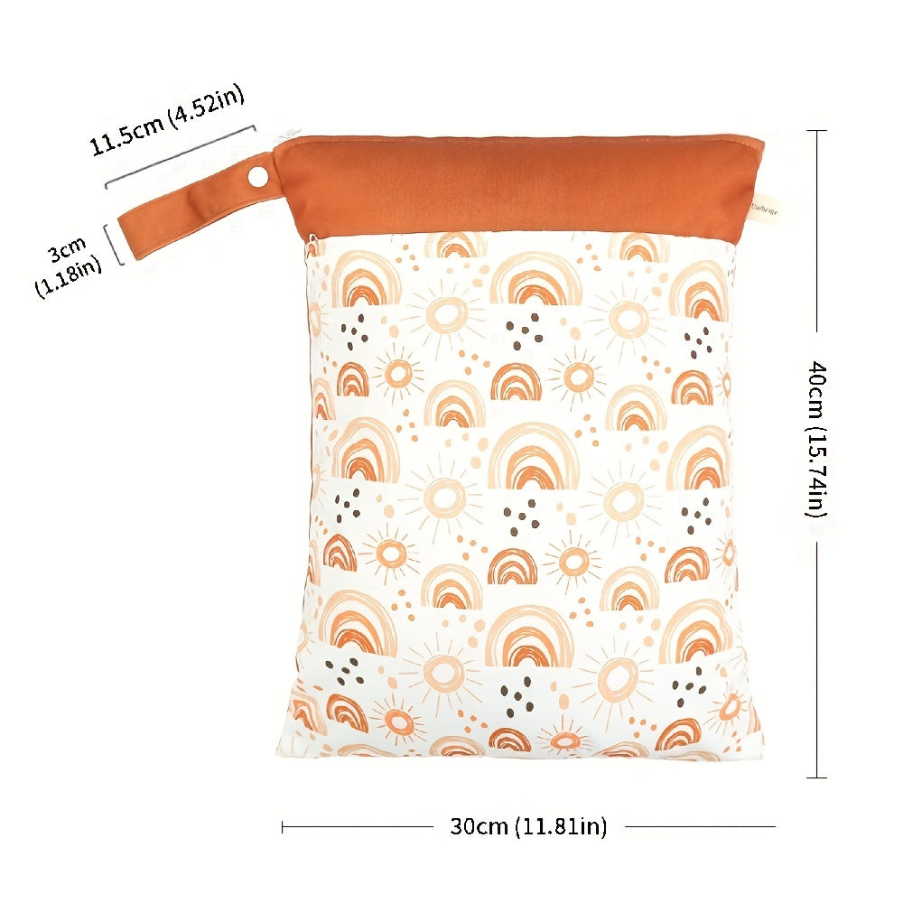 Mommy's Waterproof Diaper Bag w/ Double Zipper & Stroller Hanging