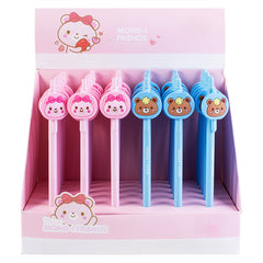 4pcs Mechanical Pencils 0.5-0.7mm, Auto Push Button, Anti-Break Lead