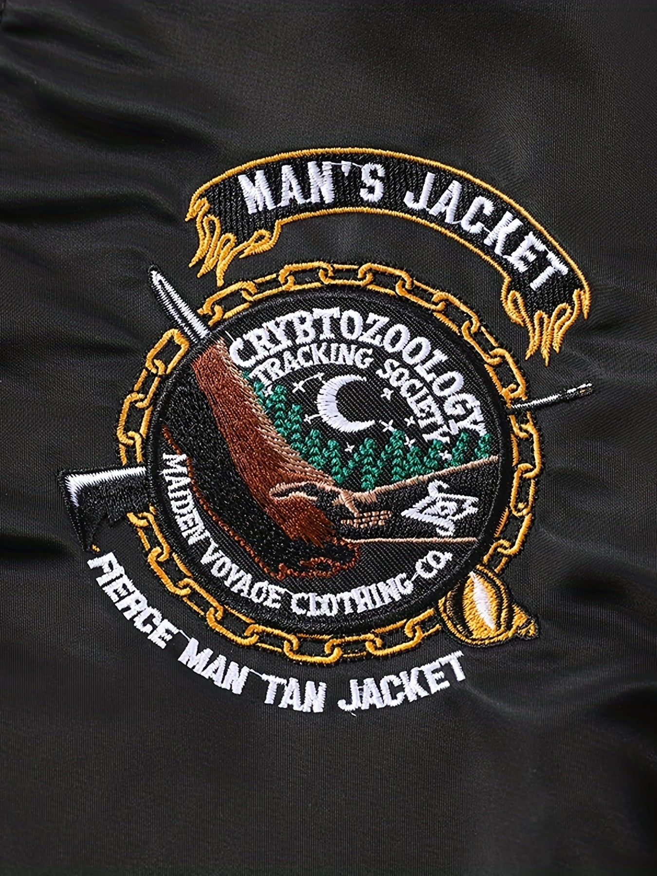 Men's Soft Shell Jacket Windproof with Bear Embroidery