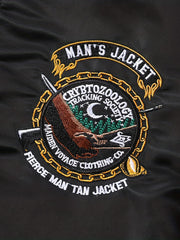 Men's Soft Shell Jacket Windproof with Bear Embroidery