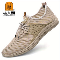LAORENTOU Men's Lightweight Breathable Shoes For Traveling Hiking