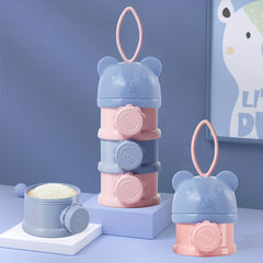 3 Layers Stackable Formula Dispenser Portable Formula Container 13OZ