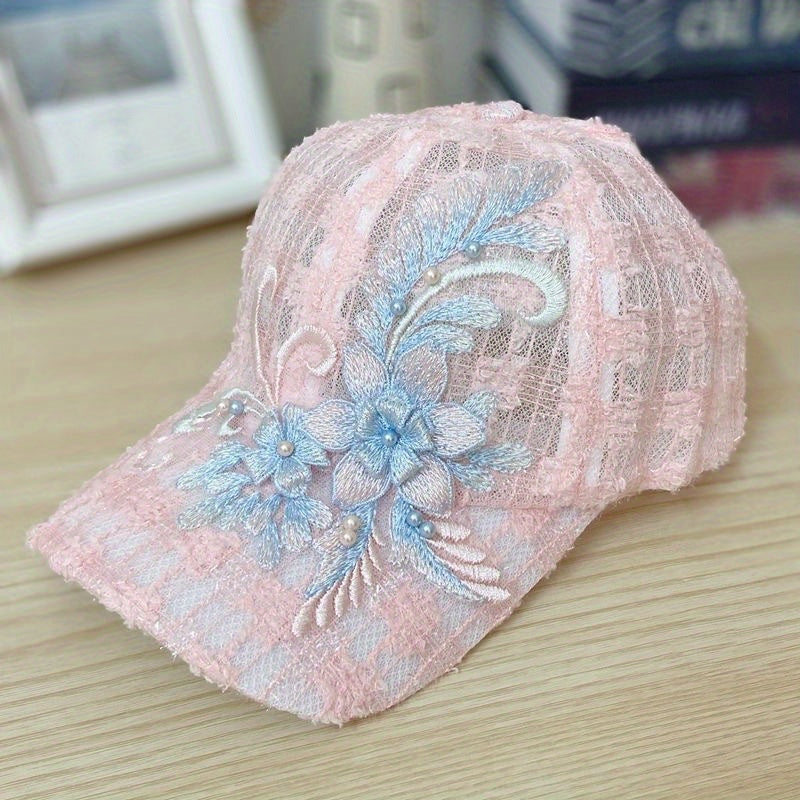 Lace Floral Baseball Cap Sun Hat
