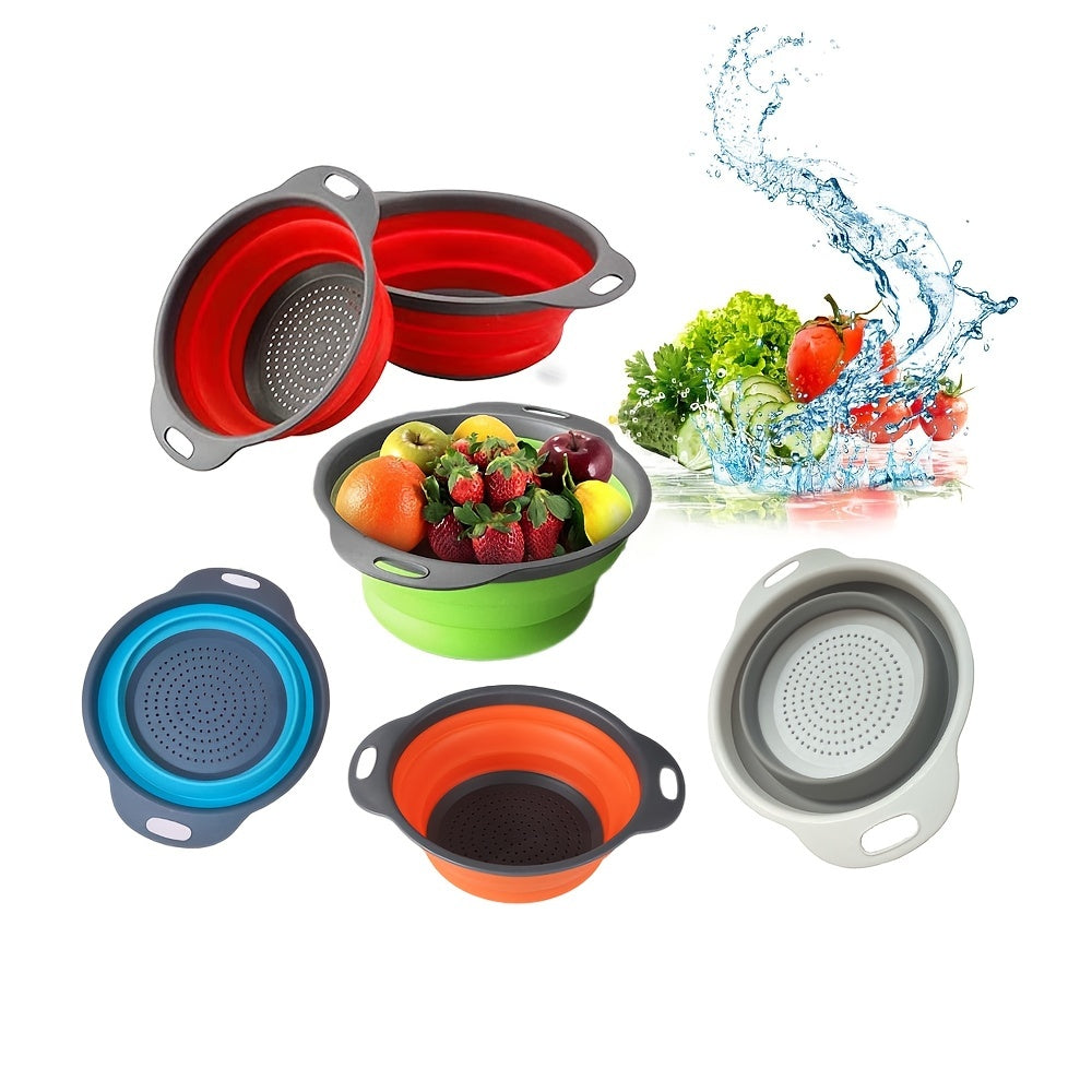 Foldable Silicone Colander for Kitchen Sink