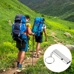 3pcs Double Tube Emergency Whistle with Lanyard for Outdoor Camping