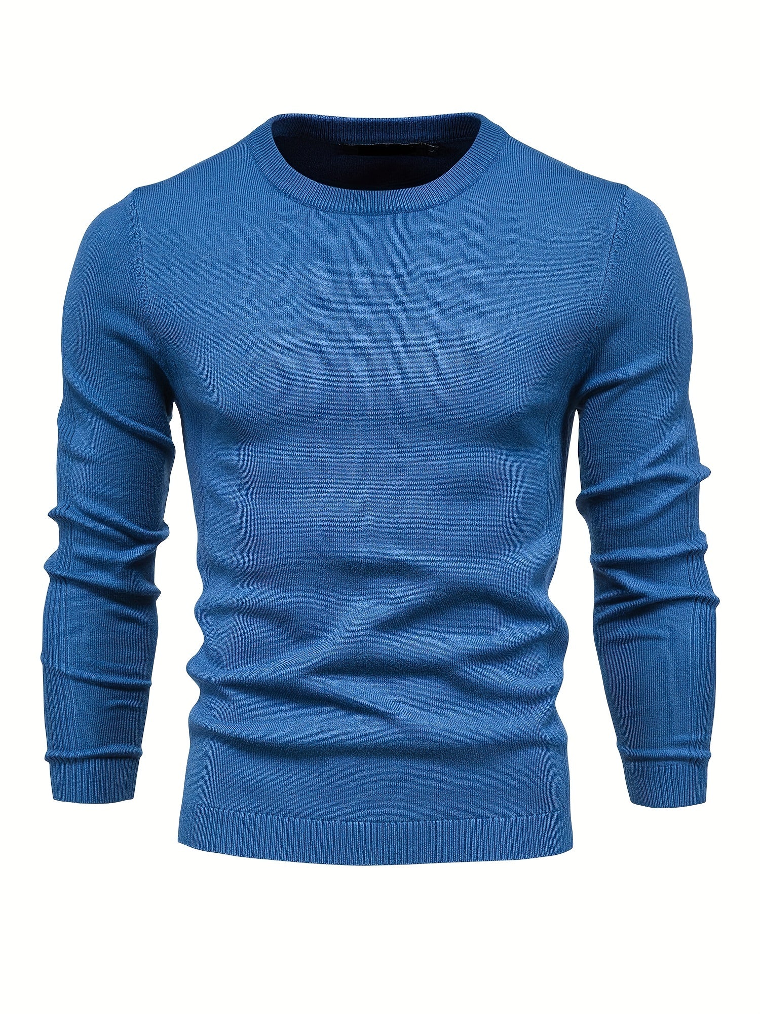 Men's Crew Neck Slim Fit Knit Sweater