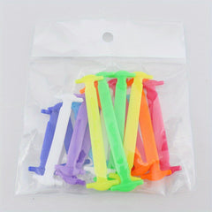 16pcs Silicone No Tie Shoelaces for Kids & Adults - Quick Shoe Lace