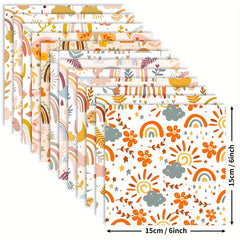 12pcs Bohemian Rainbow Series Background DIY Scrapbook Paper