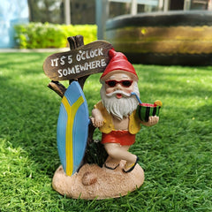 Beach Gnome Statue for Outdoor and Indoor Decor