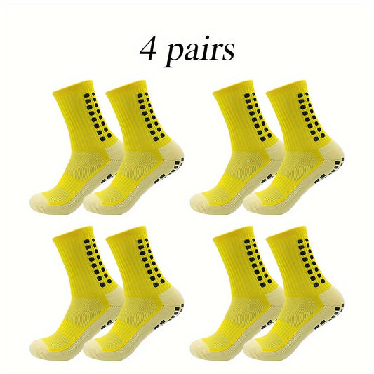 4 Pairs Breathable Athletic Socks For Men And Women