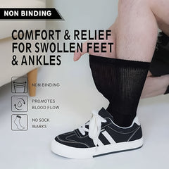 Putuo 4 Pairs Diabetic Socks for Men and Women Machine Washable Daily Wear