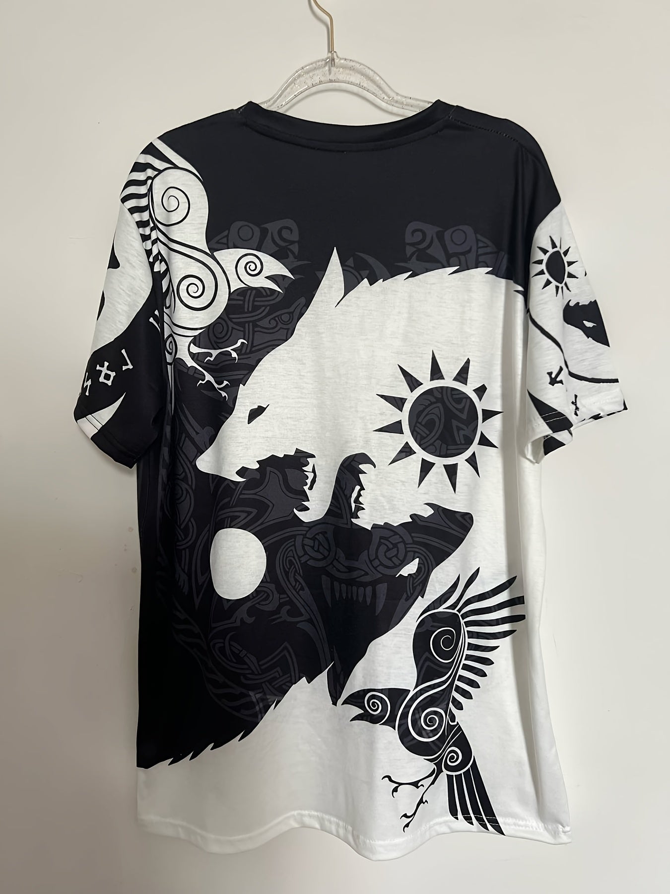 Men's 3D Animal Print T shirt Active Comfy Crew Neck Tee