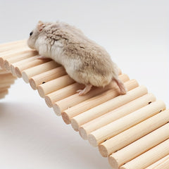 Wooden Rat Ladder Bridge Fun Climbing Toy for Small Animals