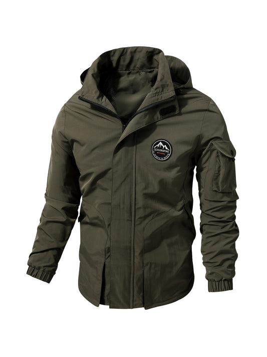 Men's Waterproof Hooded Jacket Outdoor Sports Windbreaker
