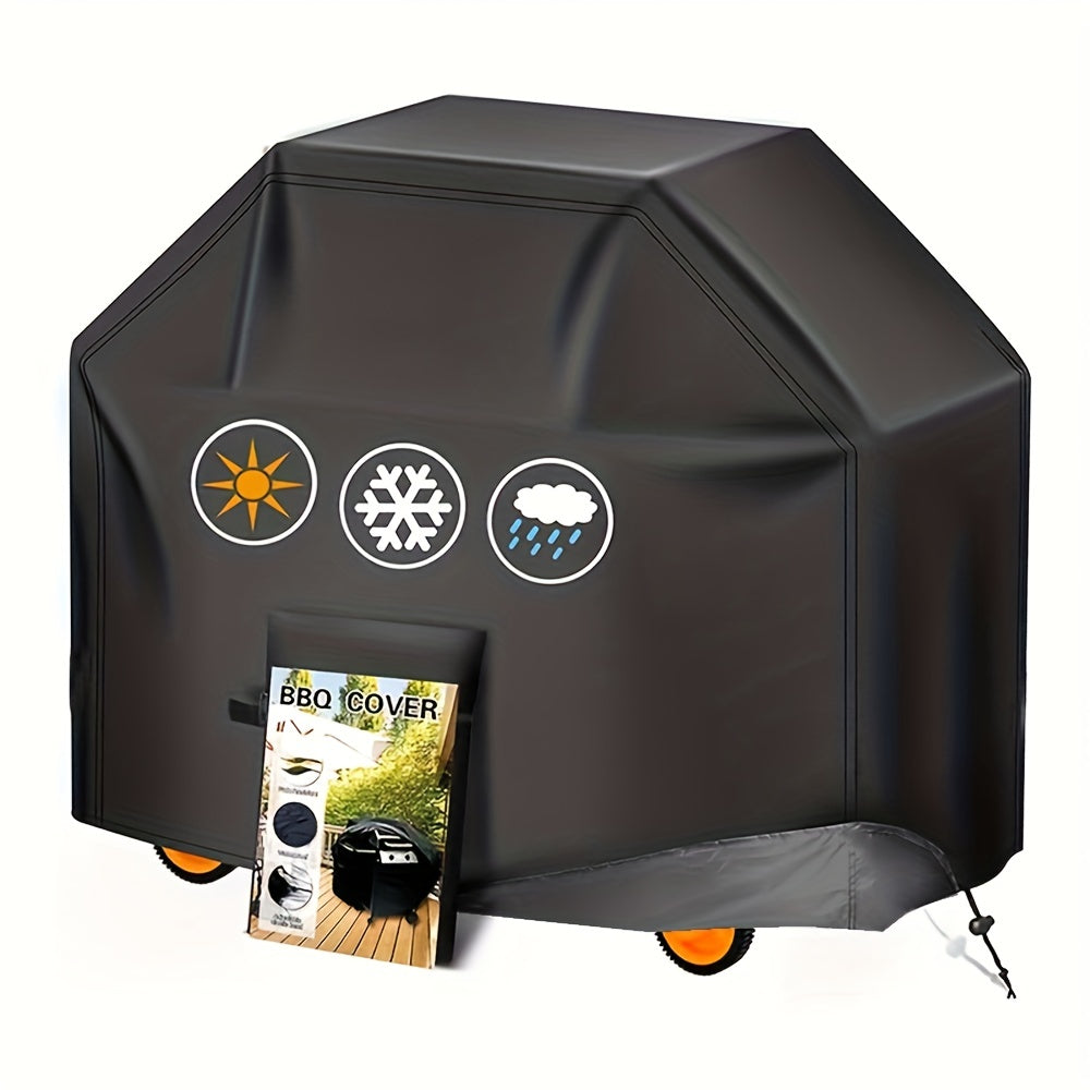300D PU Coated BBQ Grill Cover Waterproof Weather Resistant Gas Grill Cover