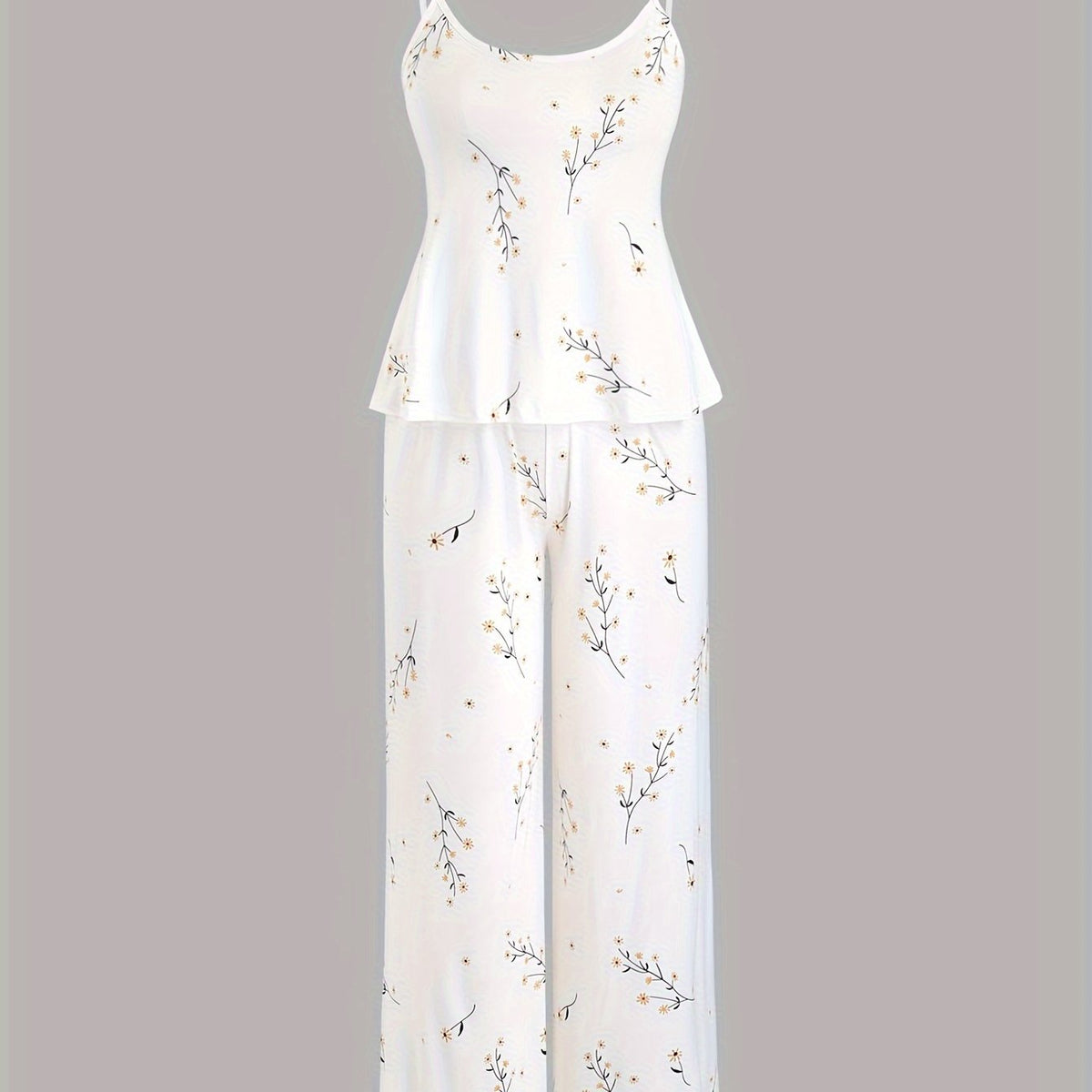  Daisy Print Cami & Pants Lounge Set