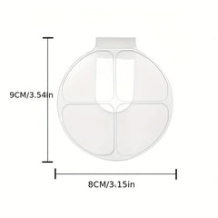 2PCS Makeup Mixing Palette With Spatula Transparent Acrylic Cosmetic Palette