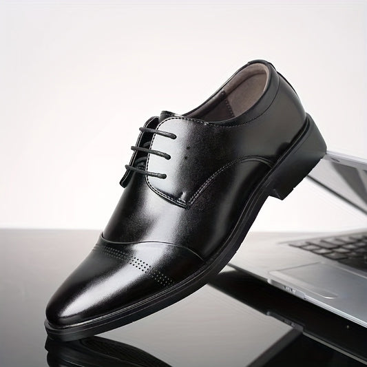 Men's Smart Casual Oxford Shoes Lace-up Formal Business Office Shoes
