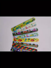 12pcs Dinosaur Theme Slap Bracelets Jurassic Interactive Toys