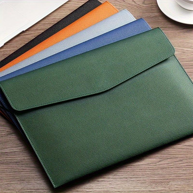 Faux Leather Document Bag A4 Paper File Bag Folder File Package