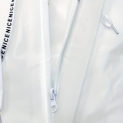 Men's Waterproof Reflective Rain Poncho Pink