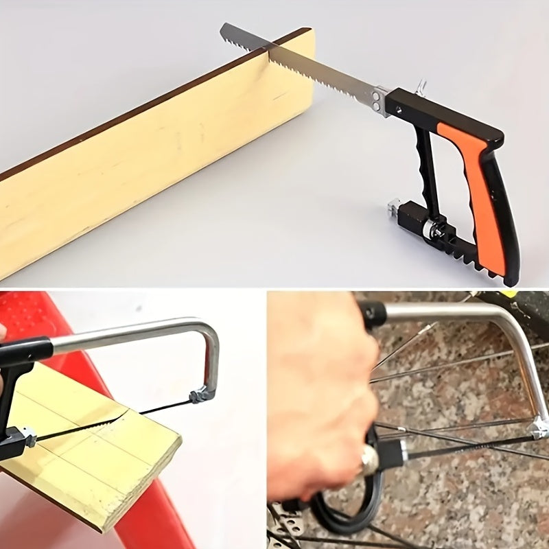 8-in-1 Steel Saw Metal Wood Glass 6 Blades Tool