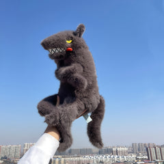 Gray Wolf Fox Plush Toy Stuffed Doll Soft Re