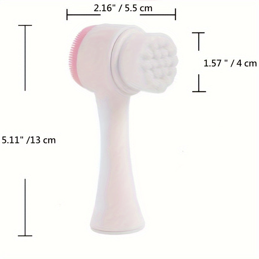 3D Manual Facial Cleansing Brush 2 in 1 Skin Care Face Brush