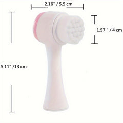 3D Manual Facial Cleansing Brush 2 in 1 Skin Care Face Brush