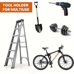 2pcs Wall Mounted Hook Rack Garden Trimmer Rack Anti-rust Stable
