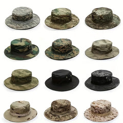 Camouflage Military Bucket Hat Summer Outdoor Training Fishing