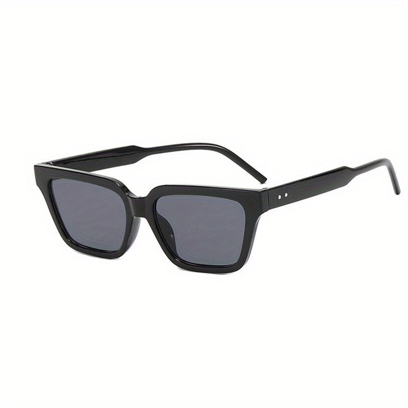 Square Frame Sunglasses Rivet Decor UV400
