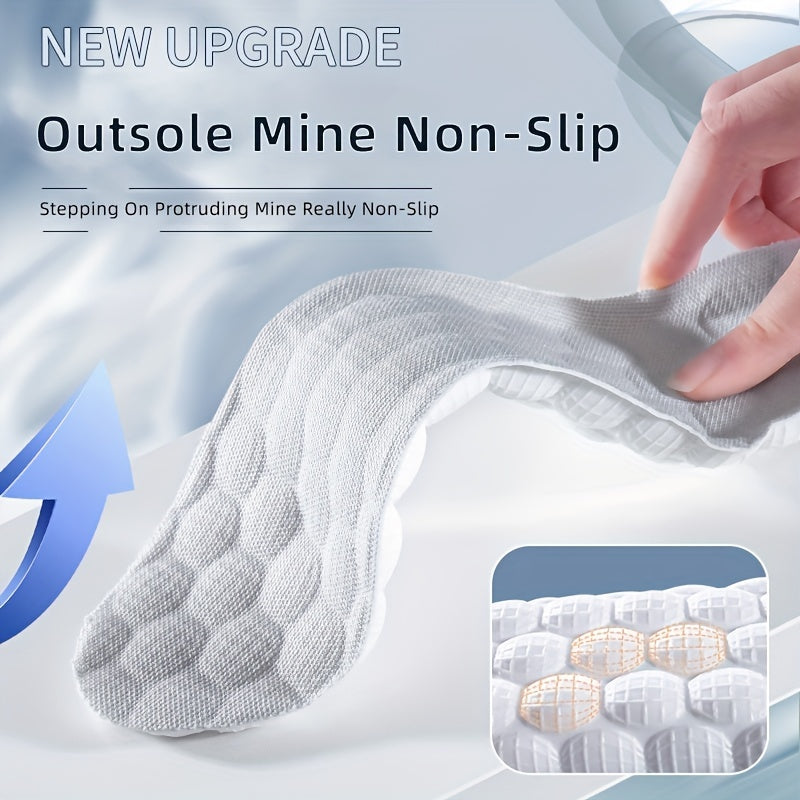 2pcs Shock Absorption Anti Slip Insole Breathable