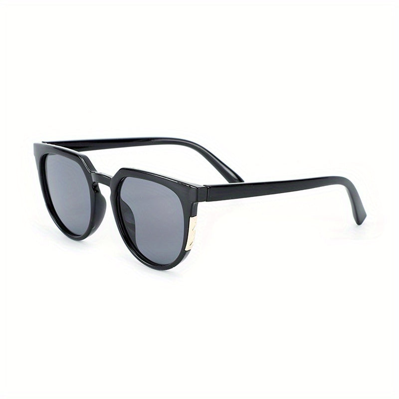 Round Sunglasses Gradient Metal Decor Sun Shades UV400