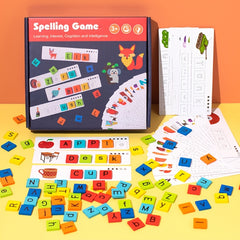 Wooden Spelling Game for Kids 26 Alphabet Letters Educational Cognitive Toy