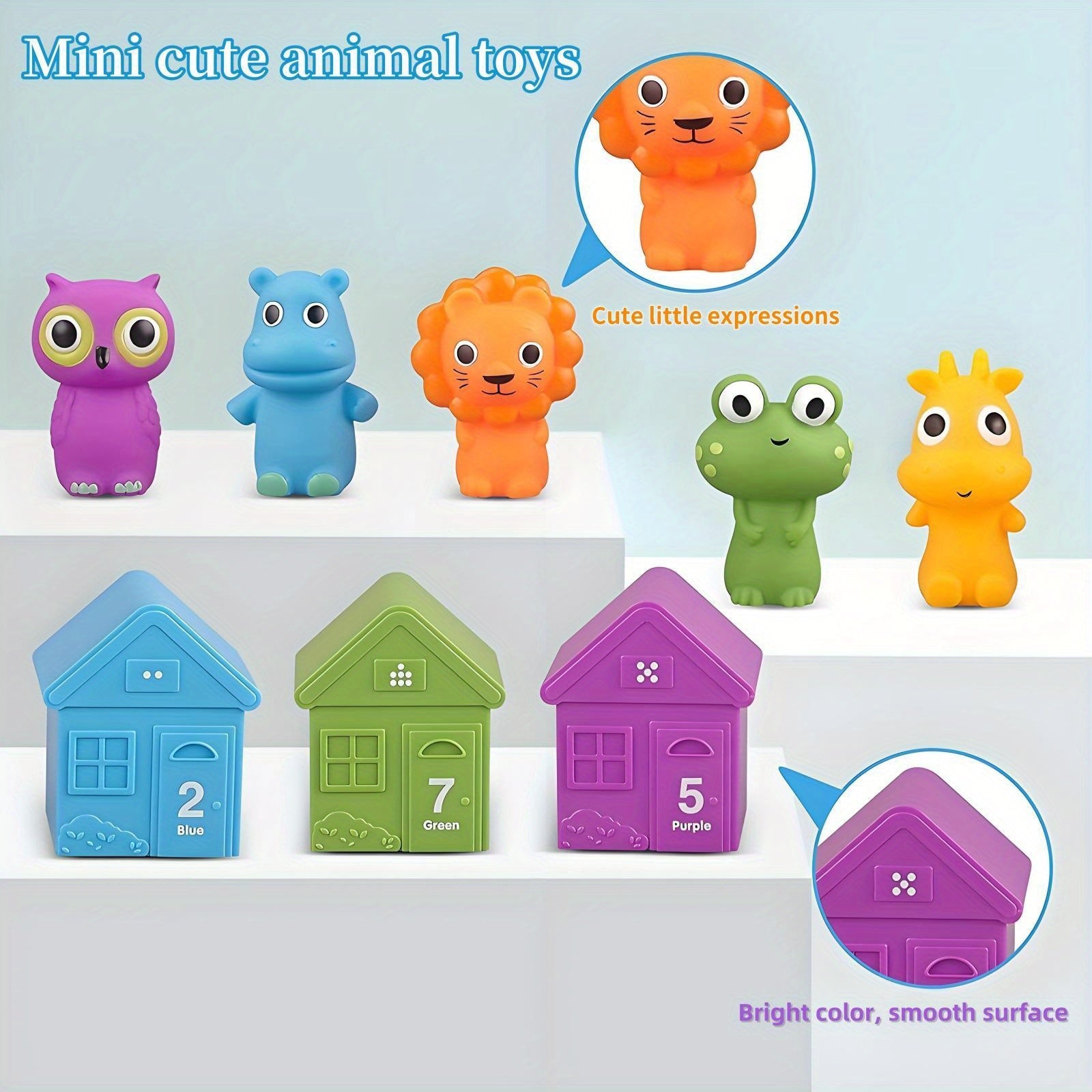 Forest Animal Hand Puppet Toys 10pcs Set for Role Play