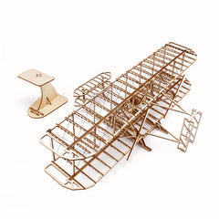 125Pcs 3D Wooden Airplane Model Puzzle Educational Gift for Children