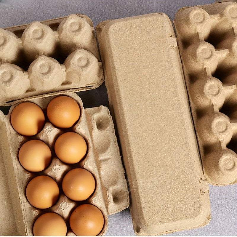 6 Pack/120pcs Egg Packaging Box, Eco-Friendly Pulp Material Egg Holder Storage