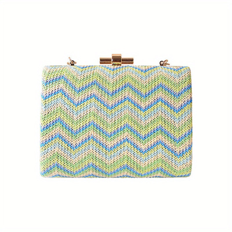 Chinese Style Straw Handbag Prom Purse Wedding Party Dinner